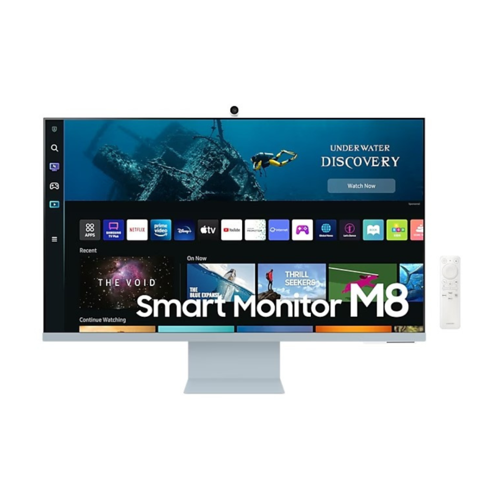 Samsung M8 Blue Smart Monitor - Front