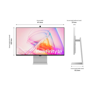 27 S90PC ViewFinity 5K Smart Monitor -Dimensions