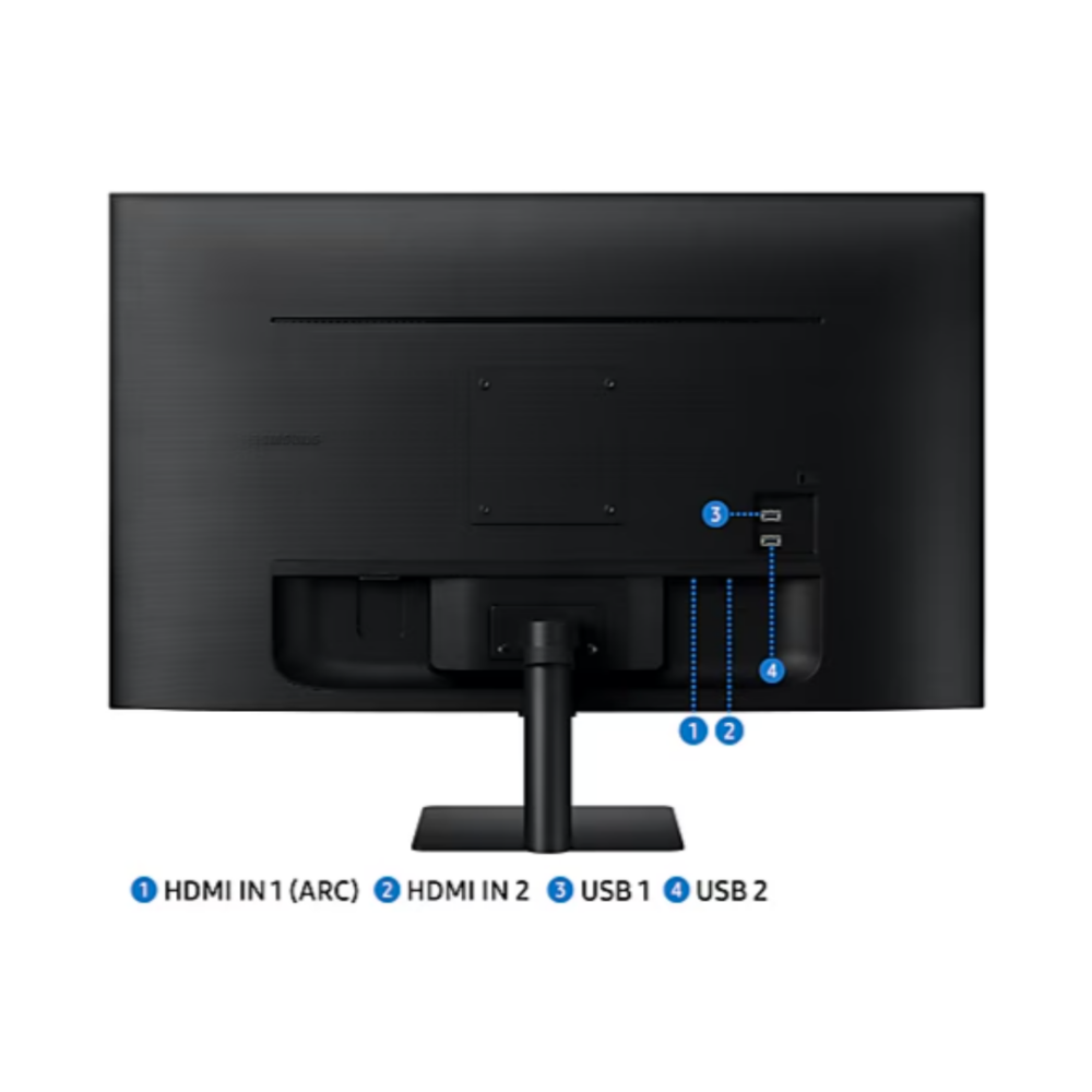 Samsung 32 M50D FHD Smart Monitor - LS32DM500EUXXU - Rear Ports