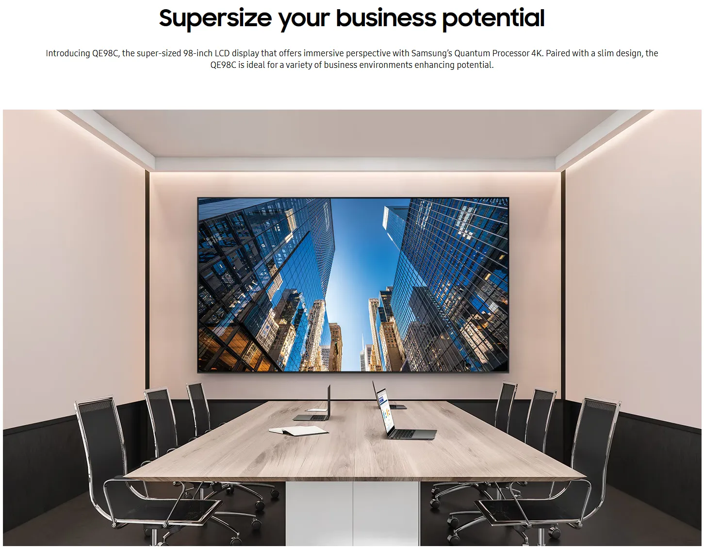 Samsung supersize 4K signage display