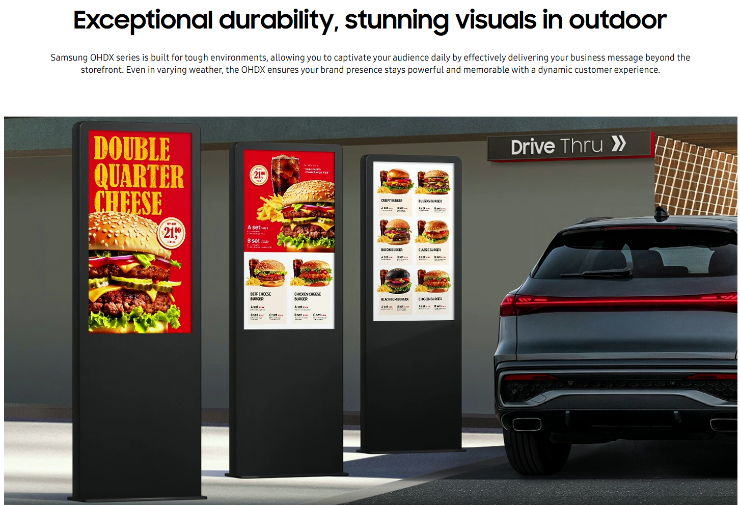 Samsung 55 Professional Outdoor Signage OHDX