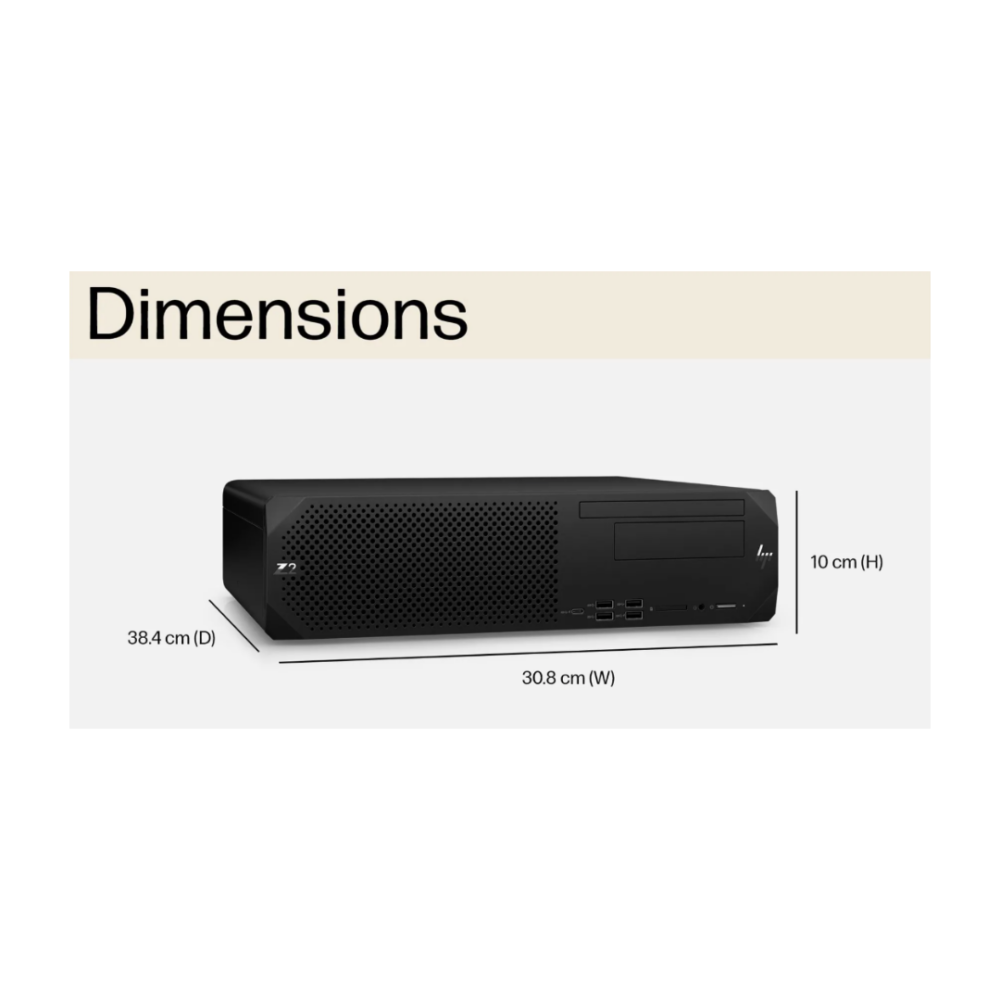 HP Z2 G9 SFF Workstation - Dimensions