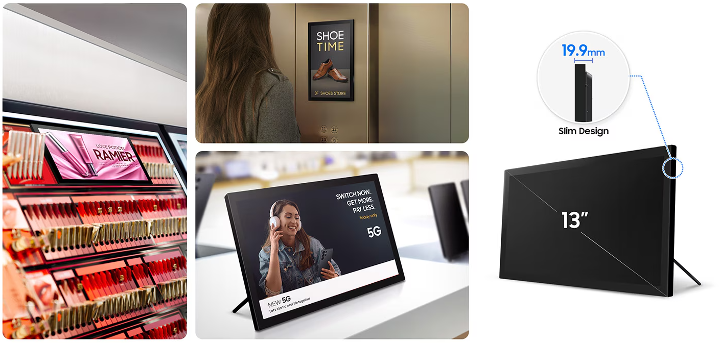 Samsung Small Signage Display QB13C - LH13QBCEBGBXEN