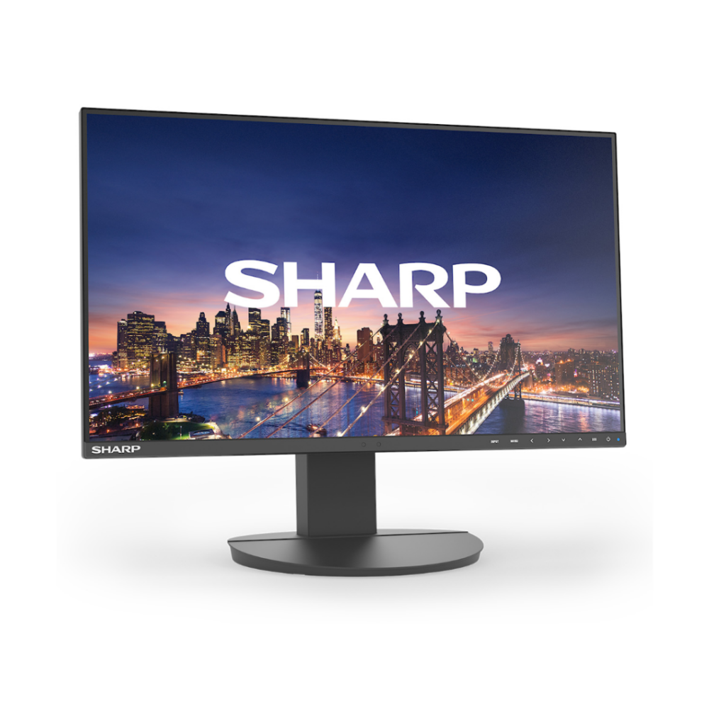 Sharp Multisync 24 Full HD Business Monitor - EA242F - Angled Profile